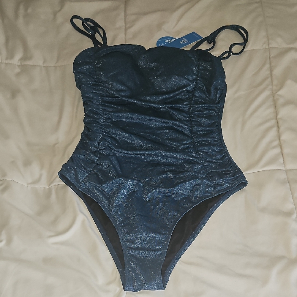 Cupshe Glittering Teal Swimsuit